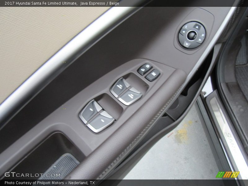 Java Espresso / Beige 2017 Hyundai Santa Fe Limited Ultimate