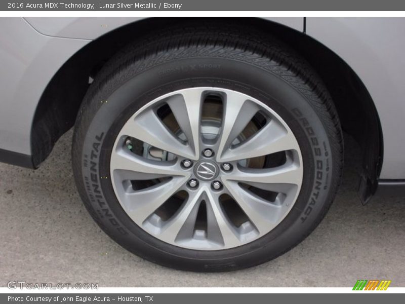 Lunar Silver Metallic / Ebony 2016 Acura MDX Technology