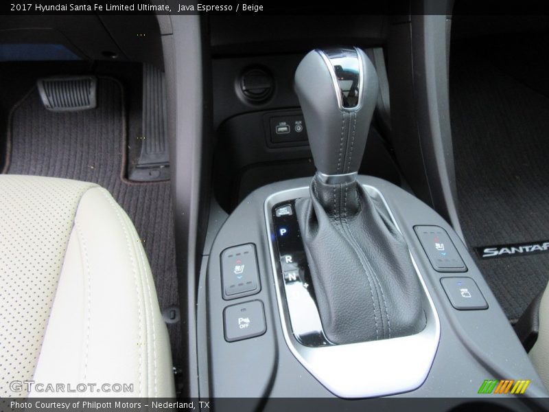 Java Espresso / Beige 2017 Hyundai Santa Fe Limited Ultimate