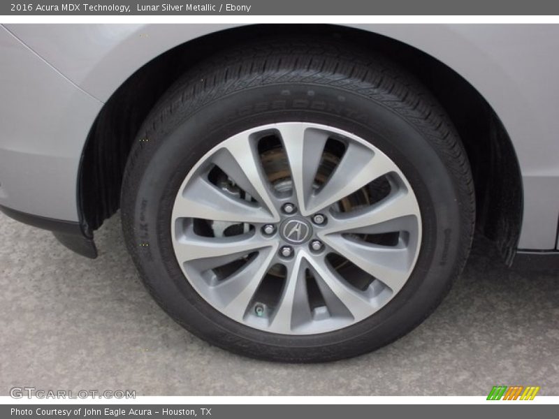Lunar Silver Metallic / Ebony 2016 Acura MDX Technology