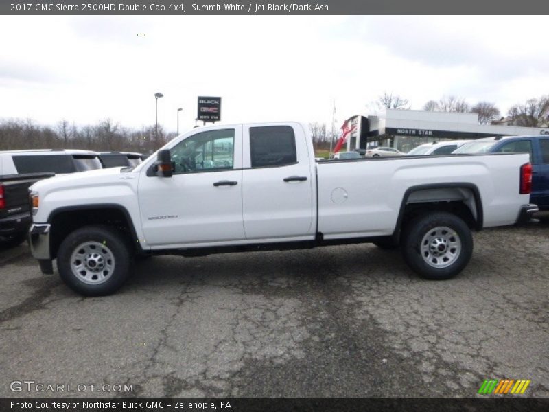 Summit White / Jet Black/Dark Ash 2017 GMC Sierra 2500HD Double Cab 4x4