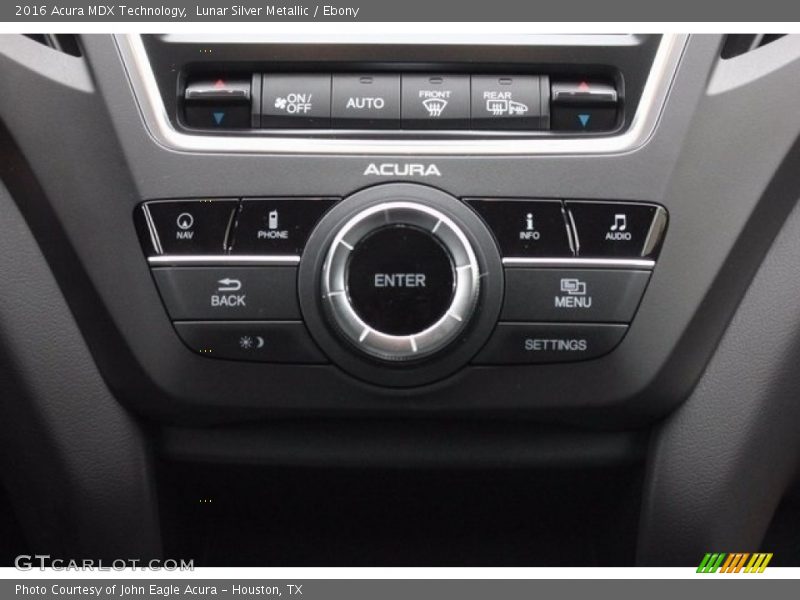 Lunar Silver Metallic / Ebony 2016 Acura MDX Technology