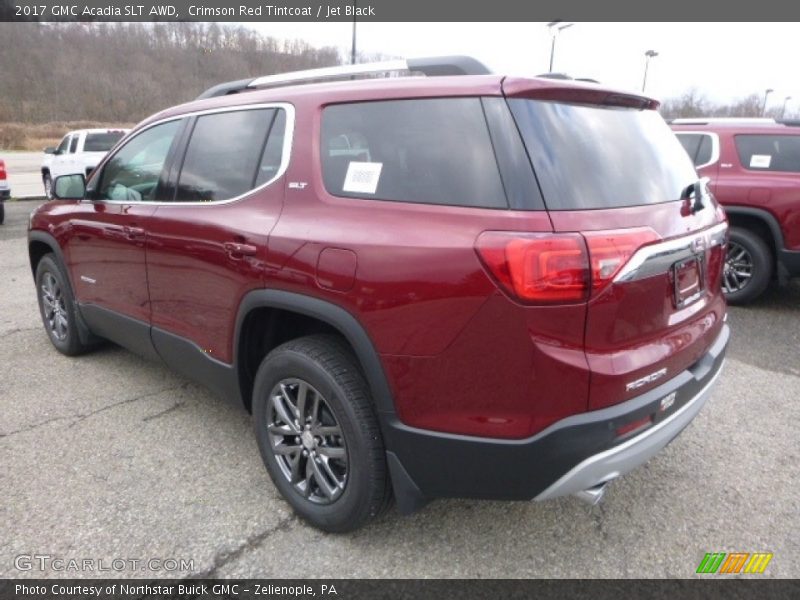 Crimson Red Tintcoat / Jet Black 2017 GMC Acadia SLT AWD