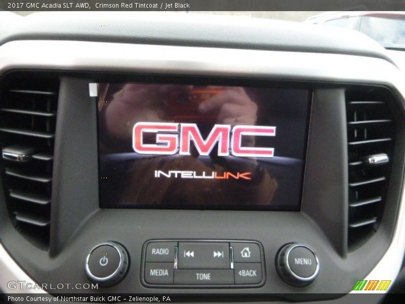 Crimson Red Tintcoat / Jet Black 2017 GMC Acadia SLT AWD