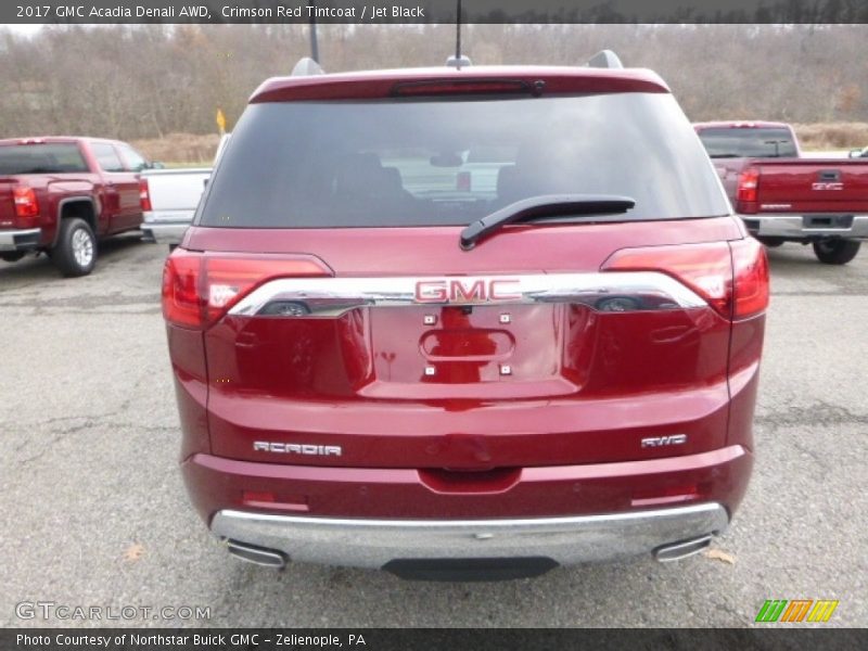 Crimson Red Tintcoat / Jet Black 2017 GMC Acadia Denali AWD