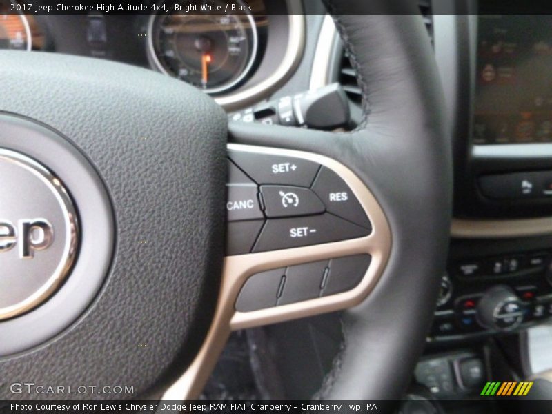 Bright White / Black 2017 Jeep Cherokee High Altitude 4x4