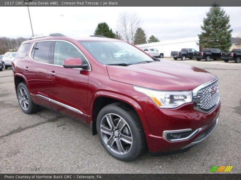 Crimson Red Tintcoat / Jet Black 2017 GMC Acadia Denali AWD