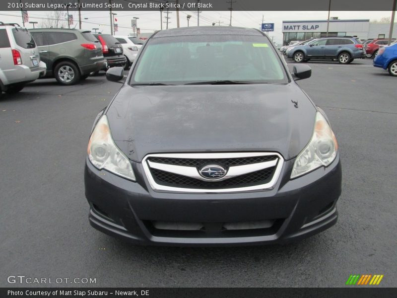 Crystal Black Silica / Off Black 2010 Subaru Legacy 2.5i Limited Sedan