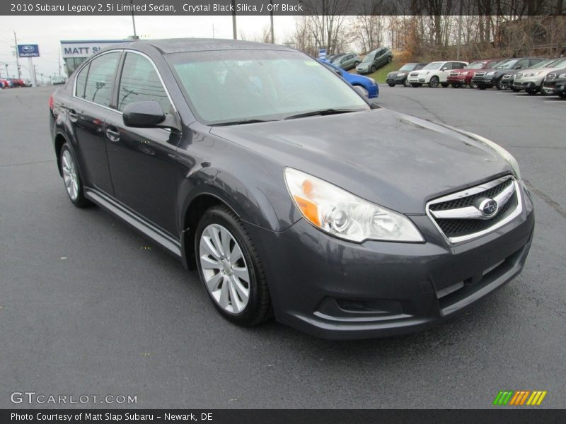 Crystal Black Silica / Off Black 2010 Subaru Legacy 2.5i Limited Sedan