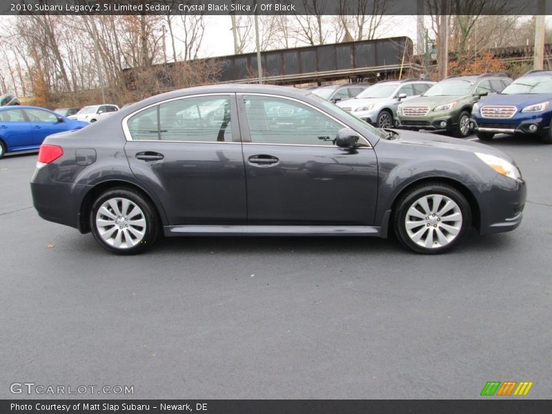 Crystal Black Silica / Off Black 2010 Subaru Legacy 2.5i Limited Sedan