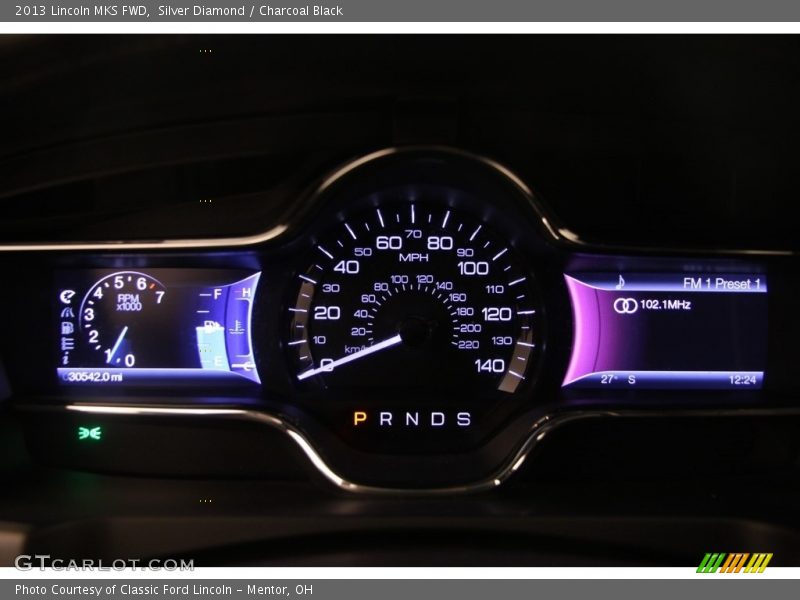 Silver Diamond / Charcoal Black 2013 Lincoln MKS FWD
