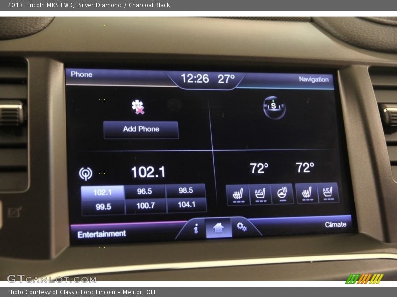 Silver Diamond / Charcoal Black 2013 Lincoln MKS FWD