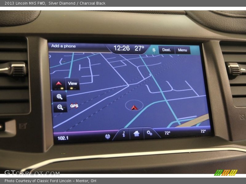 Silver Diamond / Charcoal Black 2013 Lincoln MKS FWD