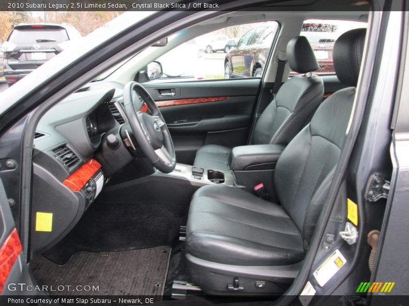 Crystal Black Silica / Off Black 2010 Subaru Legacy 2.5i Limited Sedan