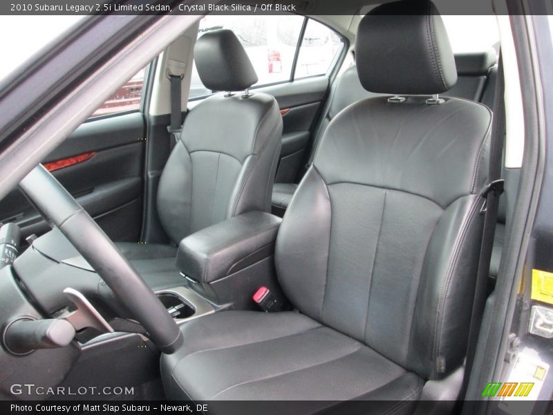 Crystal Black Silica / Off Black 2010 Subaru Legacy 2.5i Limited Sedan