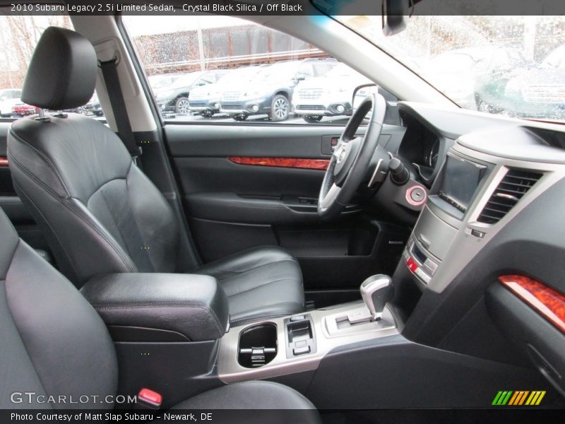 Crystal Black Silica / Off Black 2010 Subaru Legacy 2.5i Limited Sedan