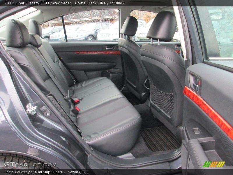 Crystal Black Silica / Off Black 2010 Subaru Legacy 2.5i Limited Sedan