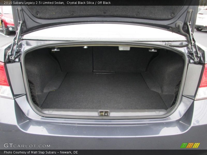 Crystal Black Silica / Off Black 2010 Subaru Legacy 2.5i Limited Sedan