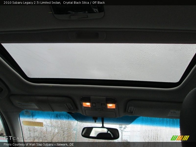 Crystal Black Silica / Off Black 2010 Subaru Legacy 2.5i Limited Sedan