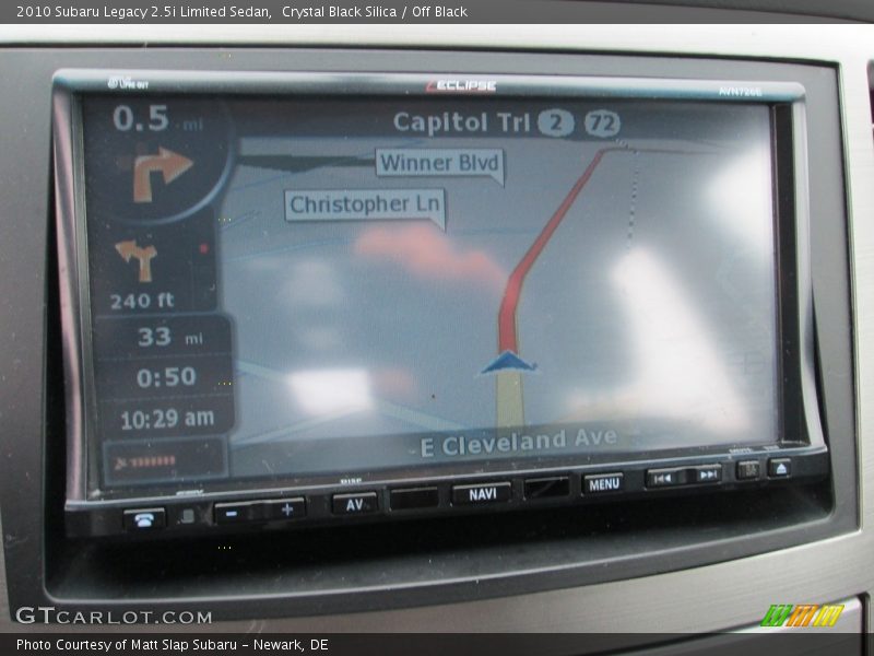 Crystal Black Silica / Off Black 2010 Subaru Legacy 2.5i Limited Sedan