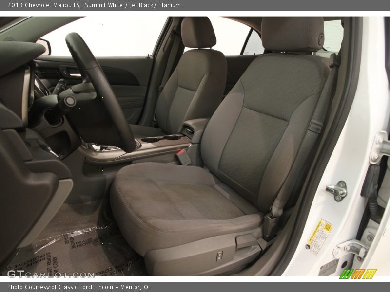 Summit White / Jet Black/Titanium 2013 Chevrolet Malibu LS