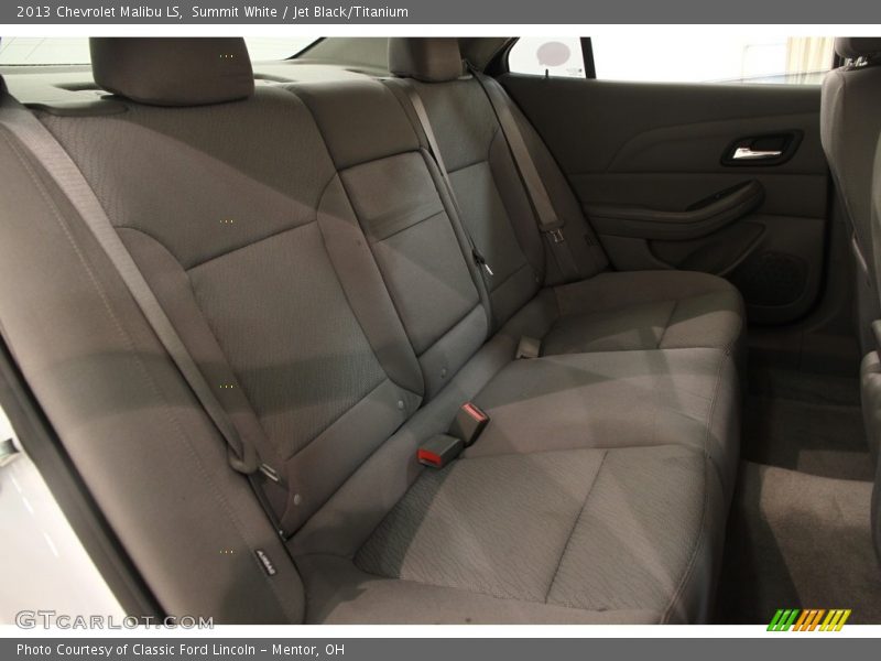 Summit White / Jet Black/Titanium 2013 Chevrolet Malibu LS
