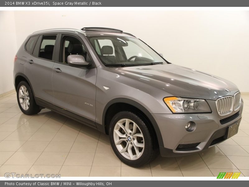 Space Gray Metallic / Black 2014 BMW X3 xDrive35i