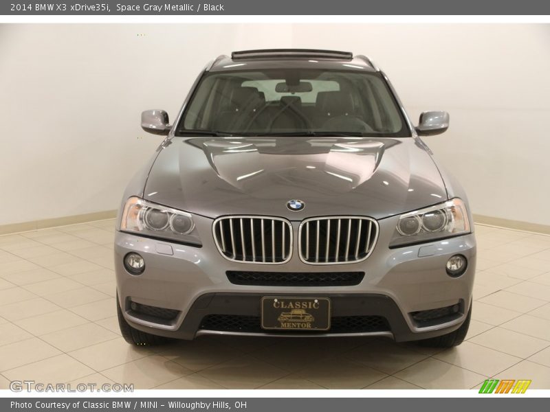 Space Gray Metallic / Black 2014 BMW X3 xDrive35i