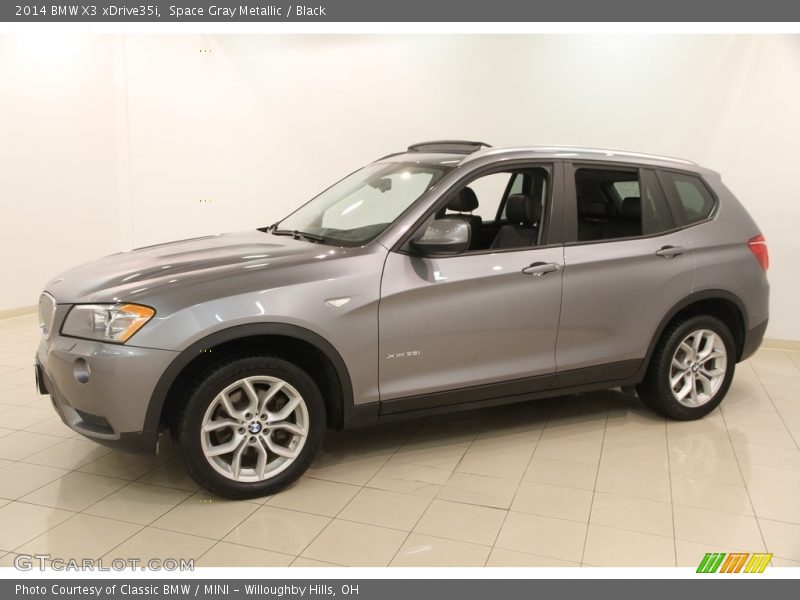 Space Gray Metallic / Black 2014 BMW X3 xDrive35i