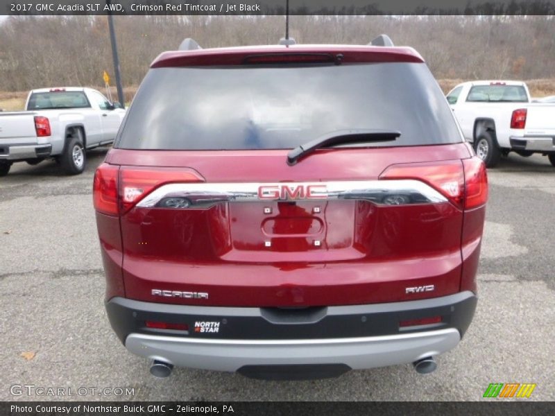 Crimson Red Tintcoat / Jet Black 2017 GMC Acadia SLT AWD