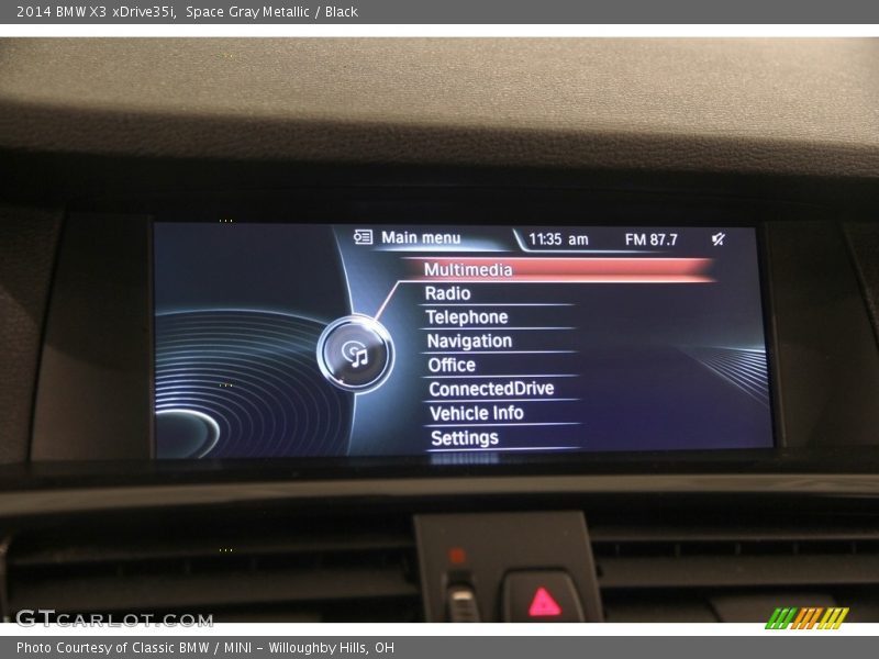 Space Gray Metallic / Black 2014 BMW X3 xDrive35i