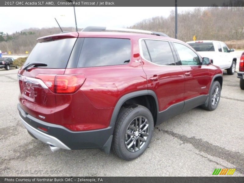 Crimson Red Tintcoat / Jet Black 2017 GMC Acadia SLT AWD