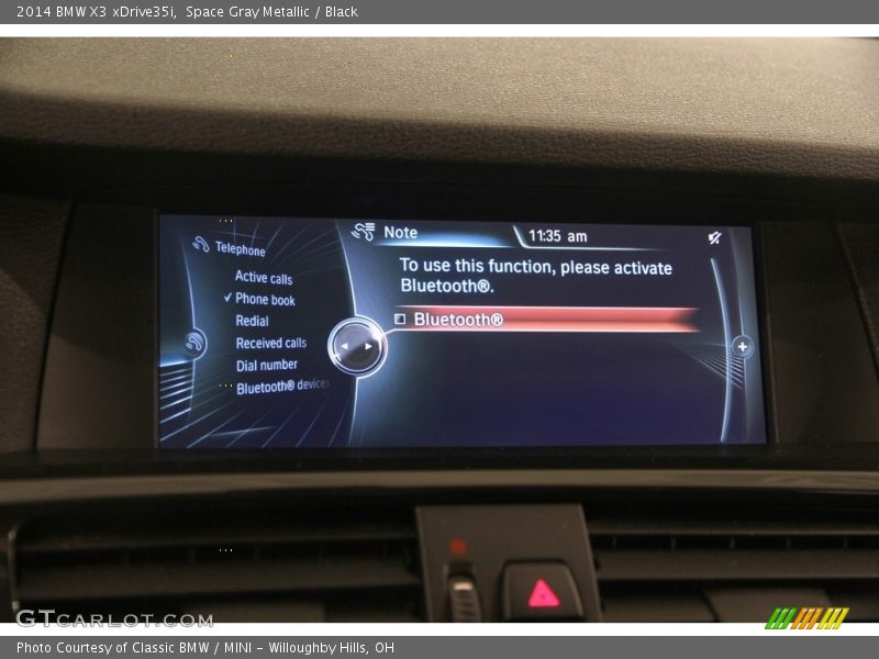 Space Gray Metallic / Black 2014 BMW X3 xDrive35i