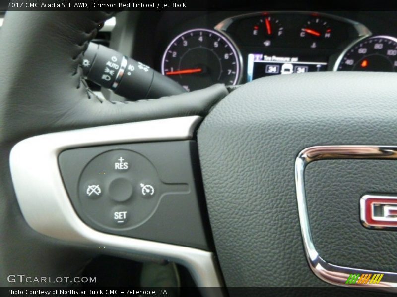 Crimson Red Tintcoat / Jet Black 2017 GMC Acadia SLT AWD