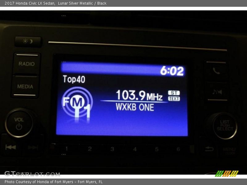 Lunar Silver Metallic / Black 2017 Honda Civic LX Sedan