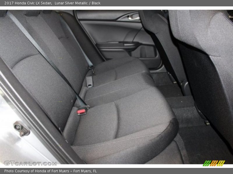 Lunar Silver Metallic / Black 2017 Honda Civic LX Sedan