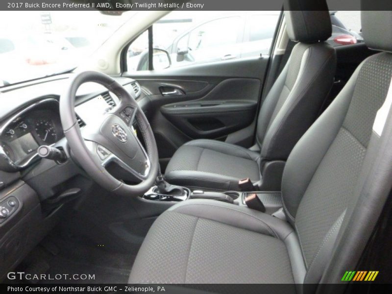 Ebony Twilight Metallic / Ebony 2017 Buick Encore Preferred II AWD