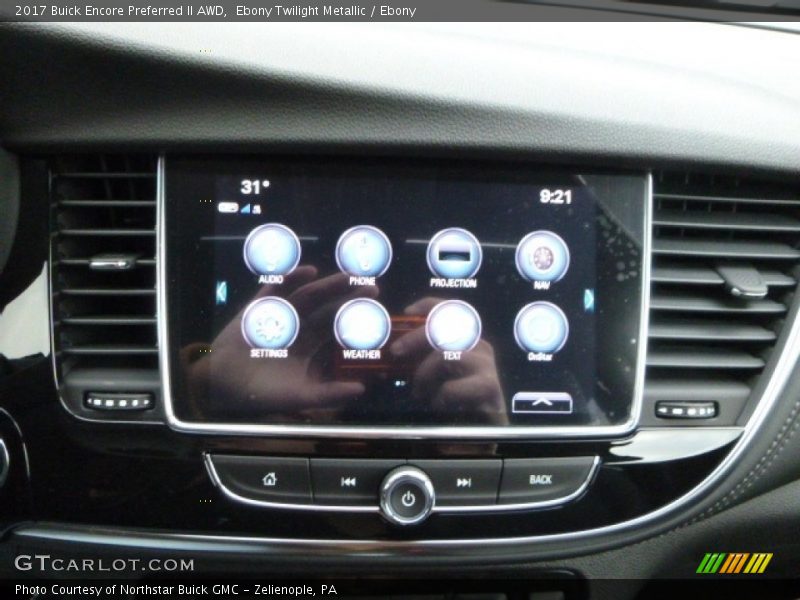 Ebony Twilight Metallic / Ebony 2017 Buick Encore Preferred II AWD