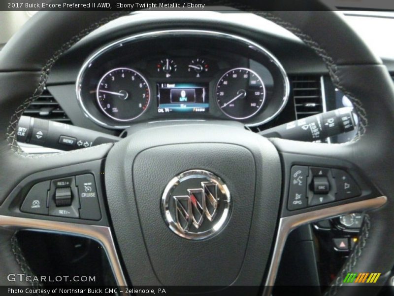 Ebony Twilight Metallic / Ebony 2017 Buick Encore Preferred II AWD