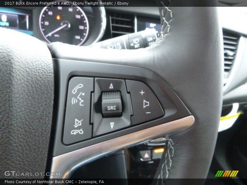 Ebony Twilight Metallic / Ebony 2017 Buick Encore Preferred II AWD