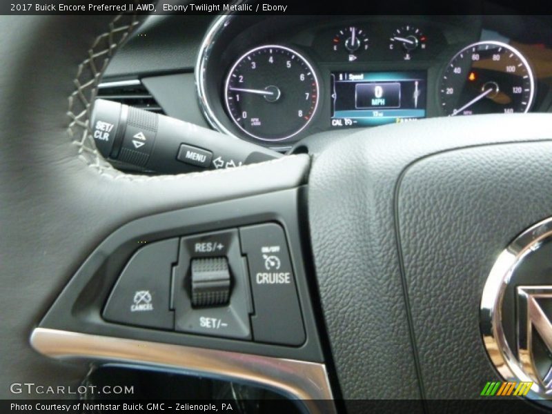 Ebony Twilight Metallic / Ebony 2017 Buick Encore Preferred II AWD