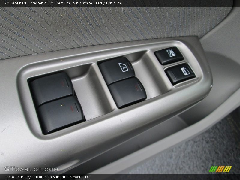 Satin White Pearl / Platinum 2009 Subaru Forester 2.5 X Premium