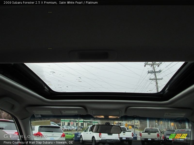 Satin White Pearl / Platinum 2009 Subaru Forester 2.5 X Premium