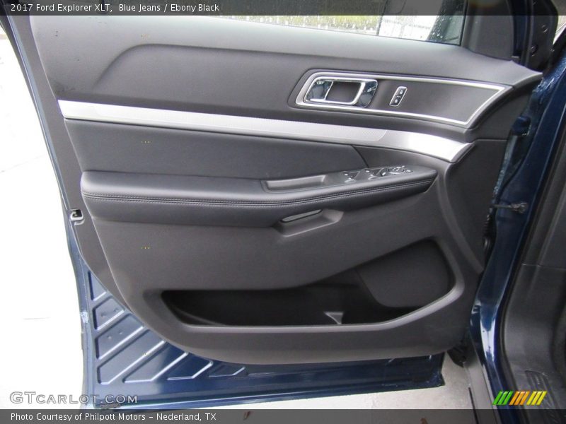 Blue Jeans / Ebony Black 2017 Ford Explorer XLT