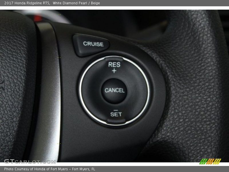 White Diamond Pearl / Beige 2017 Honda Ridgeline RTS