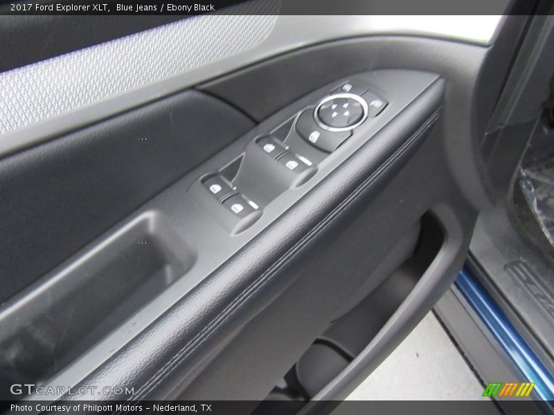 Blue Jeans / Ebony Black 2017 Ford Explorer XLT