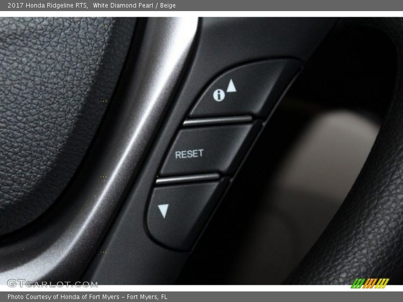 White Diamond Pearl / Beige 2017 Honda Ridgeline RTS