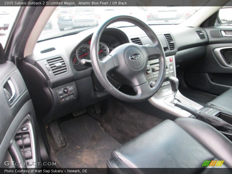 Atlantic Blue Pearl / Off Black 2005 Subaru Outback 2.5i Limited Wagon