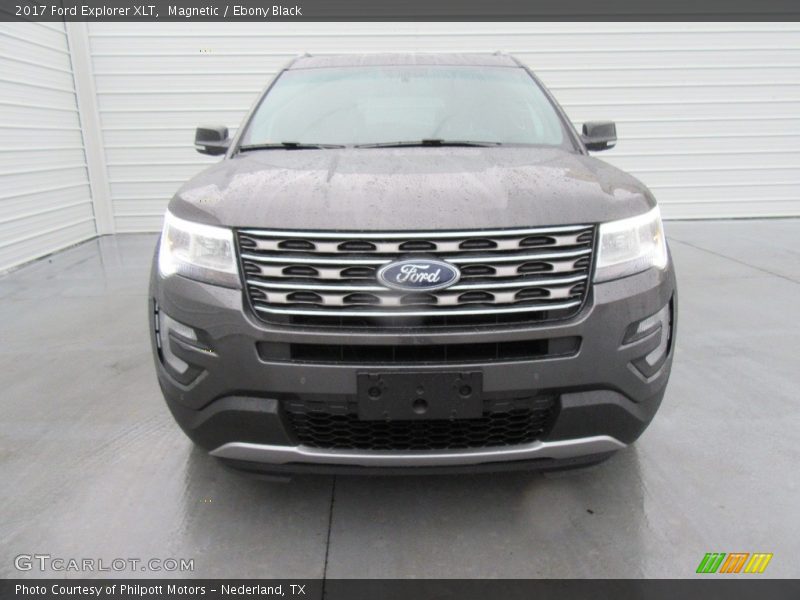 Magnetic / Ebony Black 2017 Ford Explorer XLT