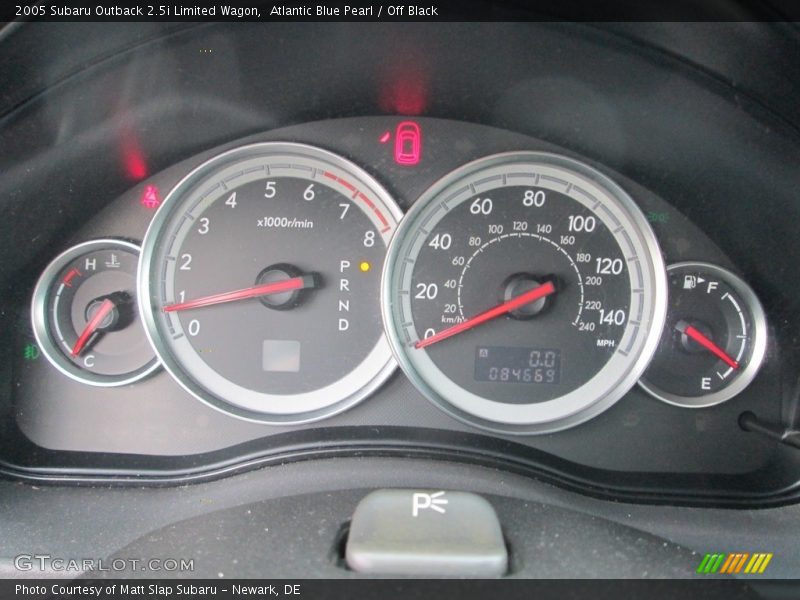 Atlantic Blue Pearl / Off Black 2005 Subaru Outback 2.5i Limited Wagon